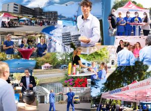 Verschiedene Fotos der Food-Truck Aktion an den Standorten des Klinikverbundes