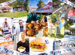 Verschiedene Fotos der Food-Truck Aktion an den Standorten des Klinikverbundes